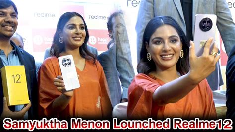 Samyuktha Menon Unveils Realme Series At Happi Mobiles Store