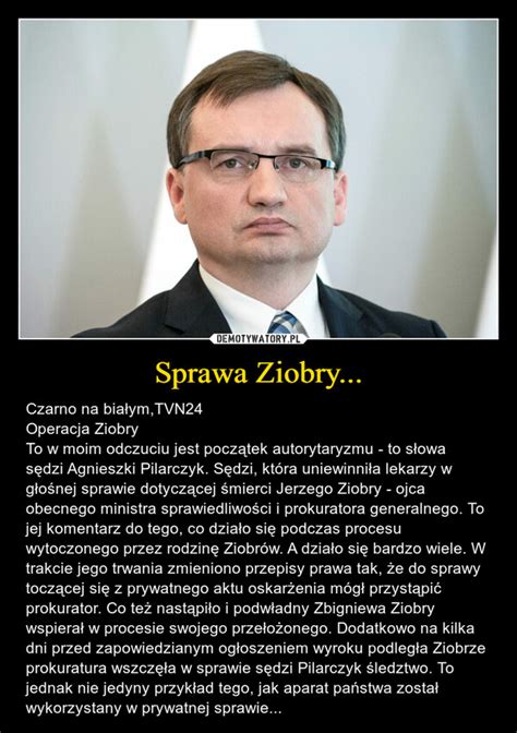 Sprawa Ziobry Demotywatory Pl