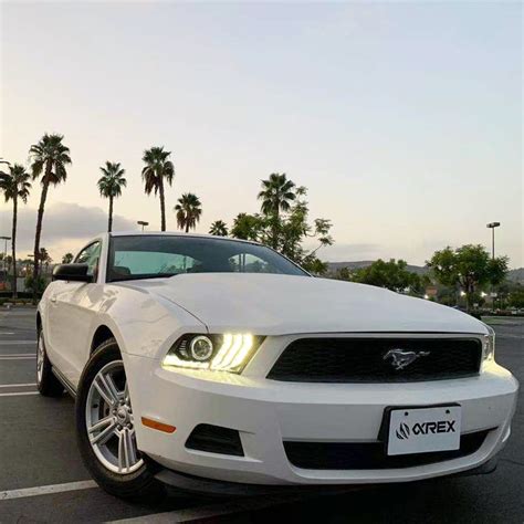 Alpha Rex Pro Series Ford Mustang Projector Headlights Black