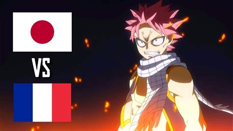 Natsu Dragnir Vo Vs Vf Fairy Tail Youtube