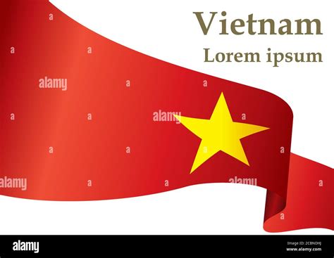 Bandera de Vietnam República Socialista de Vietnam plantilla para el