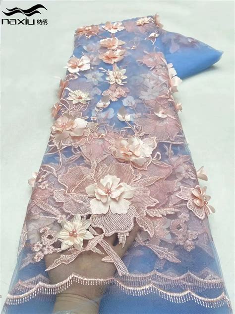 Madison D Flower African Lace Fabric High Quality Lace Material