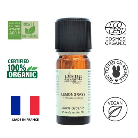 100 Organic Lemongrass Essential Oil Pure House Of Pure Essence Hope