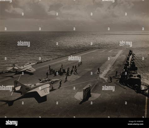 Us Navy Grumman F9f 8 Cougar Fighter Aircraft Of Attack Squadron 44