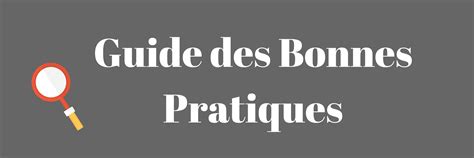 Guide Des Bonnes Pratiques