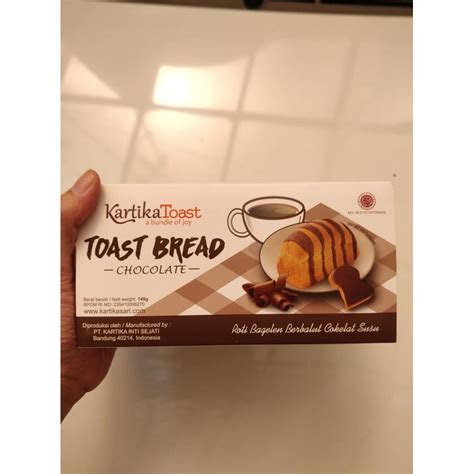 Jual Kartika Toast Bread Rasa Chocolate Roti Bagelan Berbalut Cokelat