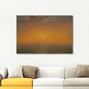 John Frederick Kensett Sunset on the Sea Art Print | CANVASTAR