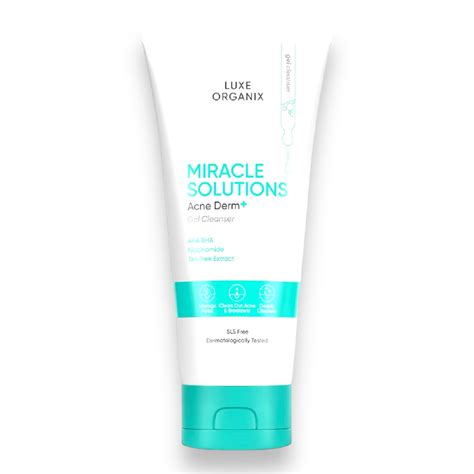 Luxe Organix Miracle Solution Acne Derm Gel Cleanser 150ml My Care Kits