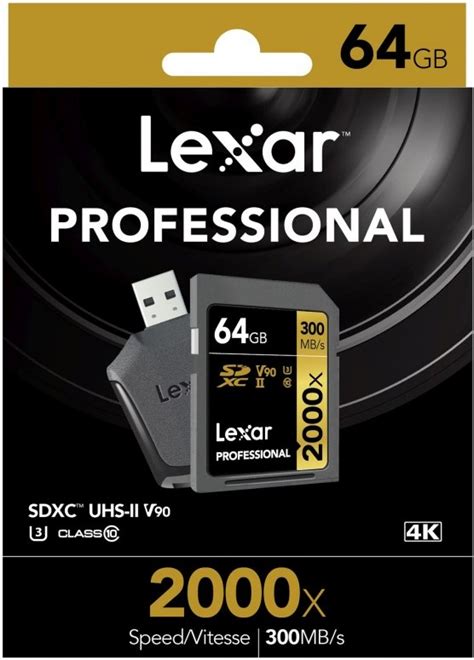 Lexar Professional SDXC 64GB 2000x UHS II V90 Foto Erhardt