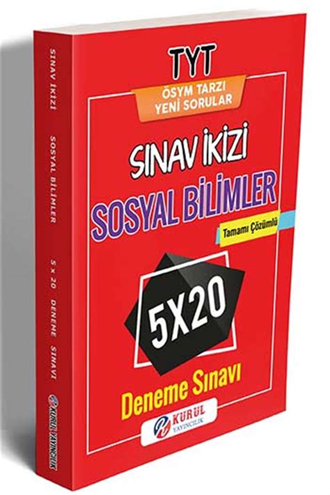 Kurul Yayıncılık TYT Sosyal Bilimler Sınav İkizi Tamamı Çözümlü 5x20