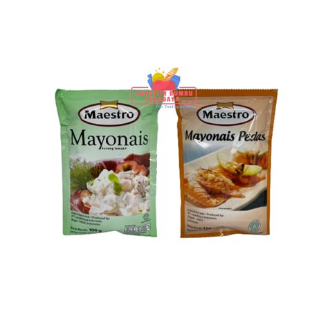 Jual Maestro Mayonaise Sachet Rendah Lemak Low Fat Mayonais Mayo Ori