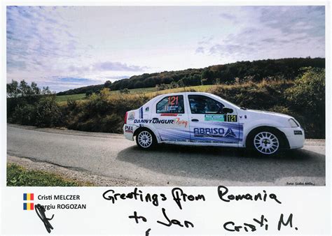 Collection Of Rallye Autograph Cards Of Melczer Cristian Rallyecards Cz