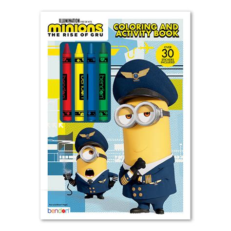 Minions The Rise of Gru Coloring & Activity Book with Stickers – Sticker Planet