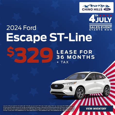 New Vehicle Specials Chino Hills Ford