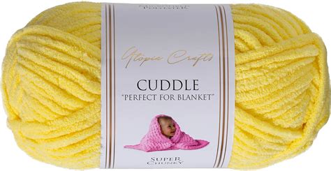 Utopia Crafts Cuddle Super Chunky Chenille Soft Yarn For Knitting And