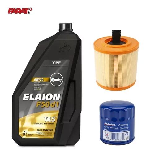 Kit Filtros Chevrolet Cruze 1 4 Turbo Aceite Sintetico Ypf