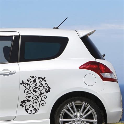 Sticker Voiture Fleurs Design Arabesque Stickers Stickers Nature