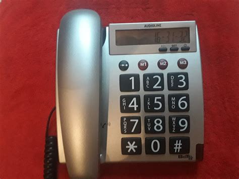 Audioline Bigtel Silber Gro Tastentelefon Online Kaufen Ebay