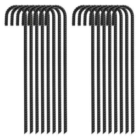 Buy FEED GARDEN 16 Inch 16 Pack Rebar Stakes Heavy Duty J Hook