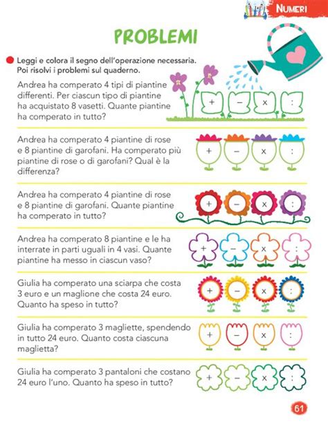 Problema Di Matematica Terza Elementare Scienza