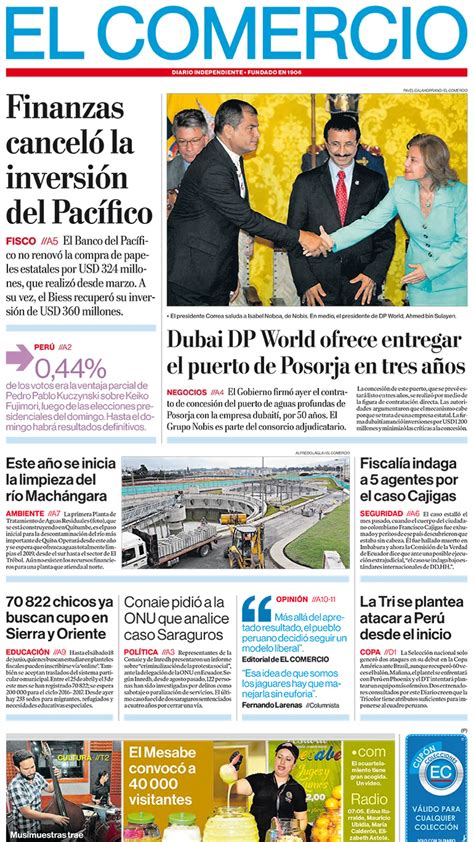 El Comercio Ecuador Martes 7 De Junio De 2016 Infobae