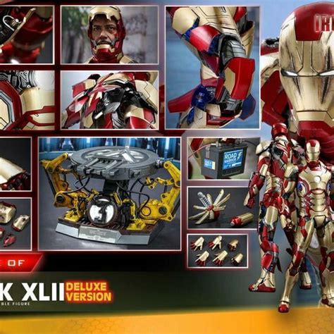 Jual HOT TOYS QS008 IRON MAN MARK 42 XLII DELUXE VER REISSUE HT 1 4 SCALE Shopee Indonesia