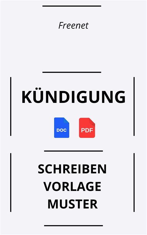 Vorlage Freenet K Ndigung Formular Schreiben