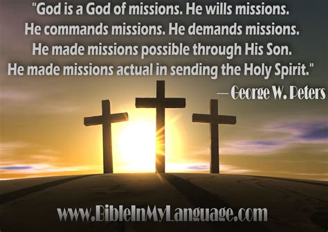 God Is A God Of Missions He Wills Missions He Commands Missions He