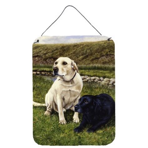 Carolines Treasures Frf0018ds1216 Yellow And Black Labradors Wall Or Door Hangi 16hx12w Fry’s