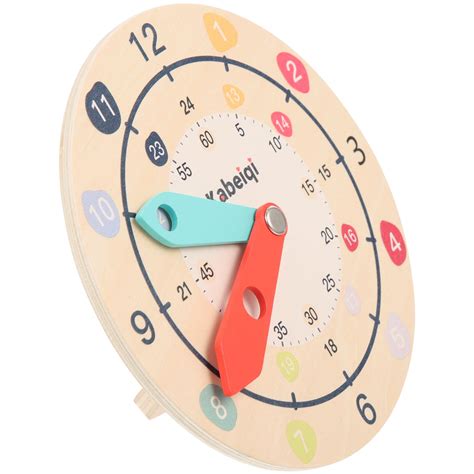 Clock Toy Kids Toys Clocks Cartoon Clock Model Wooden Puzzle 3d Kids ...