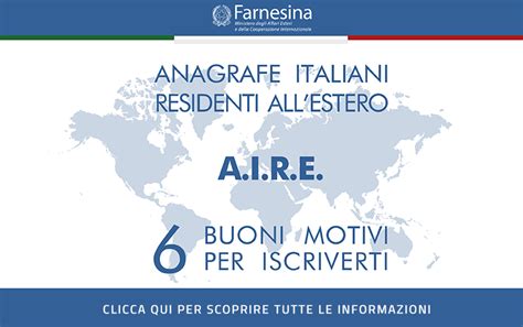 Anagrafe Italiani Residenti Allestero A I R E Ministero Degli