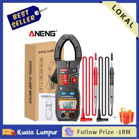 Ready Stock Mall ANENG CM80 Clamp Meter Clamp Type Multimeter 4000