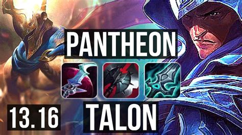 Panth Vs Talon Mid Winrate Legendary Kr Grandmaster