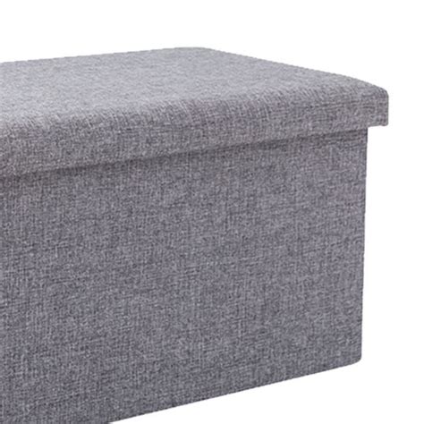 Tabouret De Rangement Pliable En Tissu Pouf De Rangement Pliable En