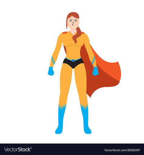 Superwoman Cartoon Character Royalty Free Vector Image