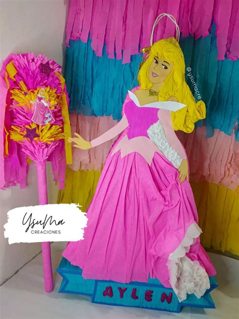 Piñata princesa Aurora Princesa aurora Fiesta temática de princesa