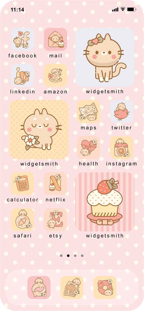 Kawaii Aesthetic App Icons Ios Icons Cute Kawaii Icons Etsy