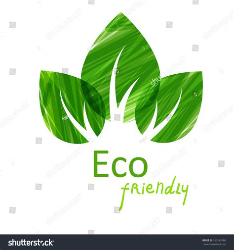 Green Leaves Abstract Background Vector Illustration Eco Friendly