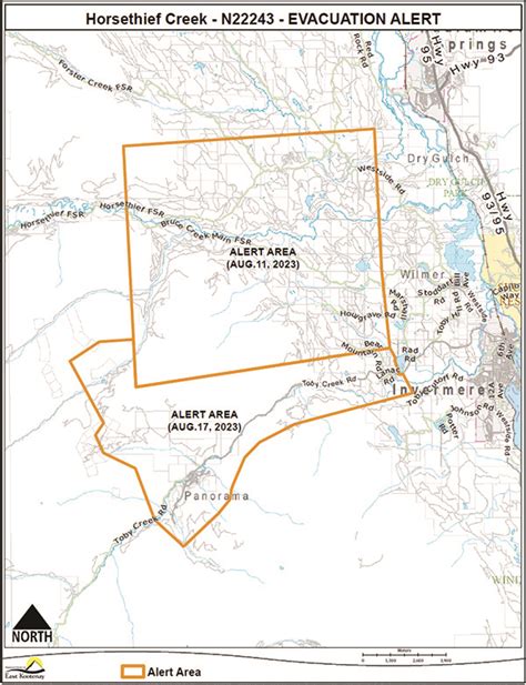 Evacuation Alert Issued For Panorama Columbia Valley East Kootenay