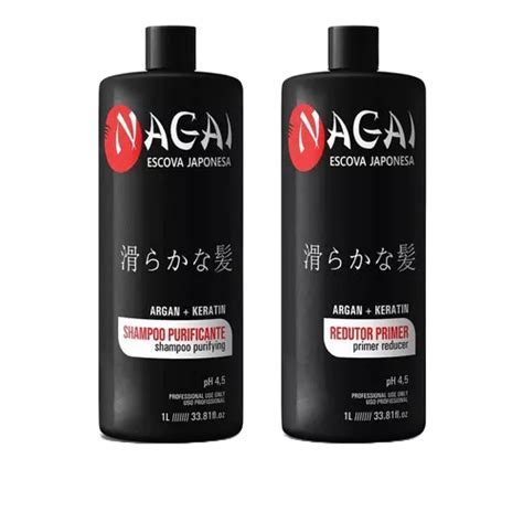 Escova Progressiva Japonesa Nagai Kit X Litro Pronta Entrega Shopee