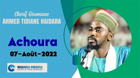 Cherif Ahmed Tidiane Haidara Achoura Ao T Wadjouli Cherifla