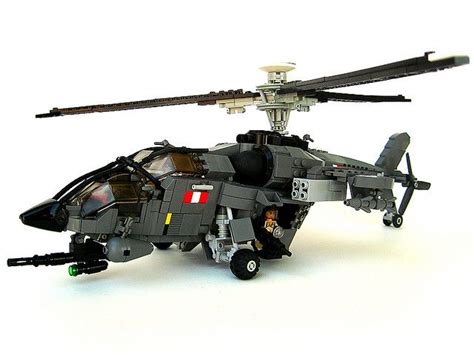 A Lego Model Of A Helicopter On A White Background