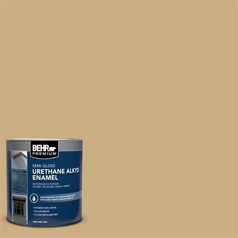 Behr Premium Qt S Perennial Gold Semi Gloss Enamel Urethane