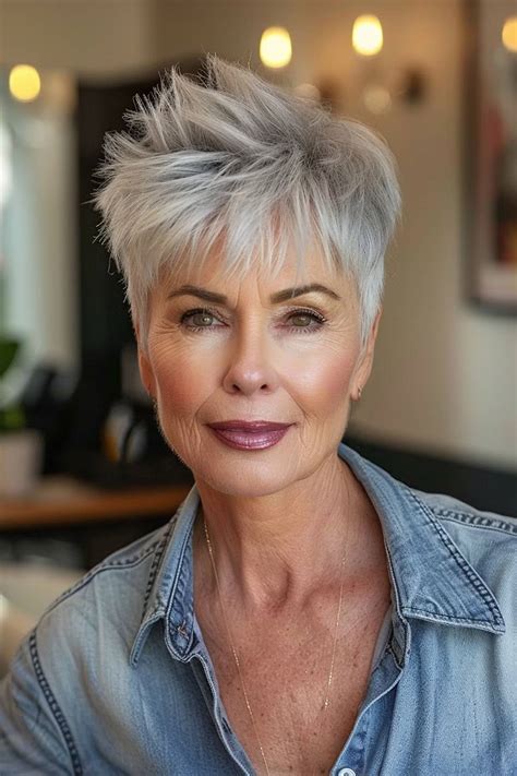 26 Short Spiky Haircuts for Women Over 60 with Sass