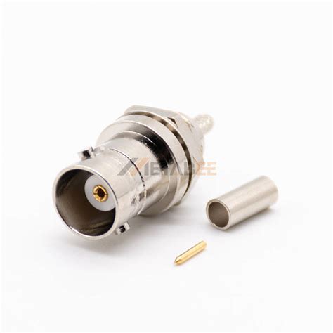 Bnc Female Coaxial Cable Connector Crimp Attachment Ohm Metabeeai