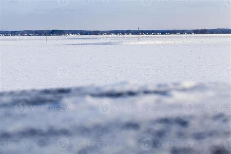 Winter landscape with a village 9417186 Stock Photo at Vecteezy