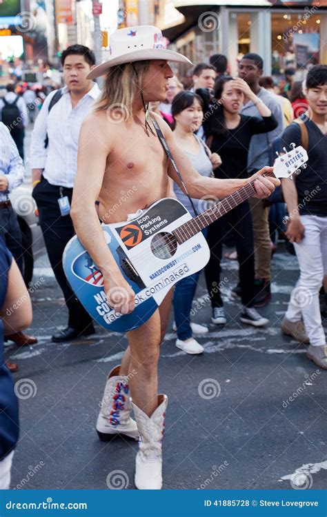 Naked Cowboy Editorial Stock Photo Image Of Performer 41885728