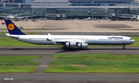 ルフトハンザドイツ航空 Airbus A340 600 D AIHZ 羽田空港 航空フォト by RINA 281さん 撮影2016年08月13日