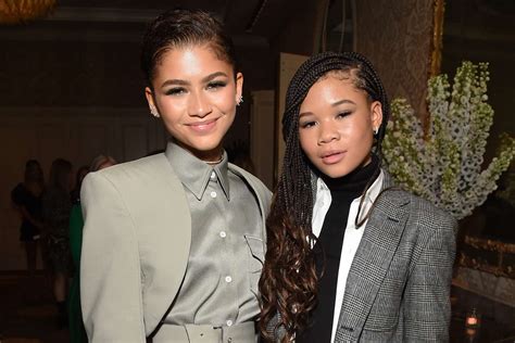 Zendaya Spent Her Th Birthday Filming Euphoria With Storm Reid