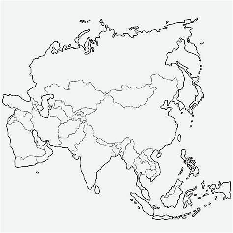 Doodle Freehand Drawing Of Asia Map 5353665 Vector Art At Vecteezy